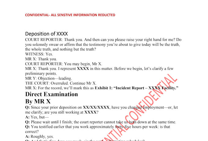 provide legal transcript proofreading ai editing